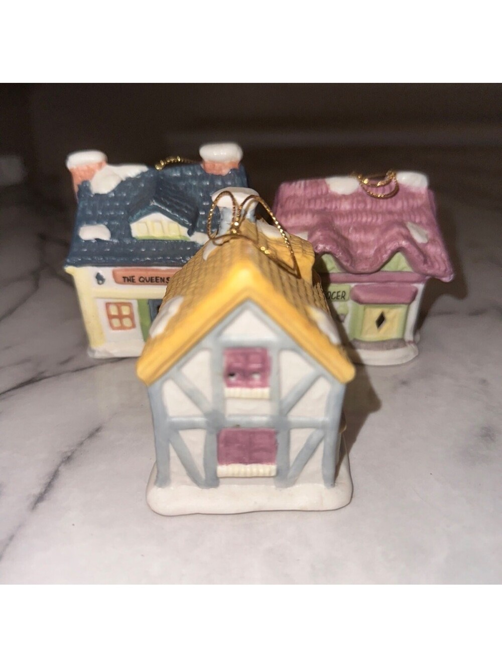 Readers Digest The Baker Bell Ornament PLUS BONUS Grocer Queens Inn 1991